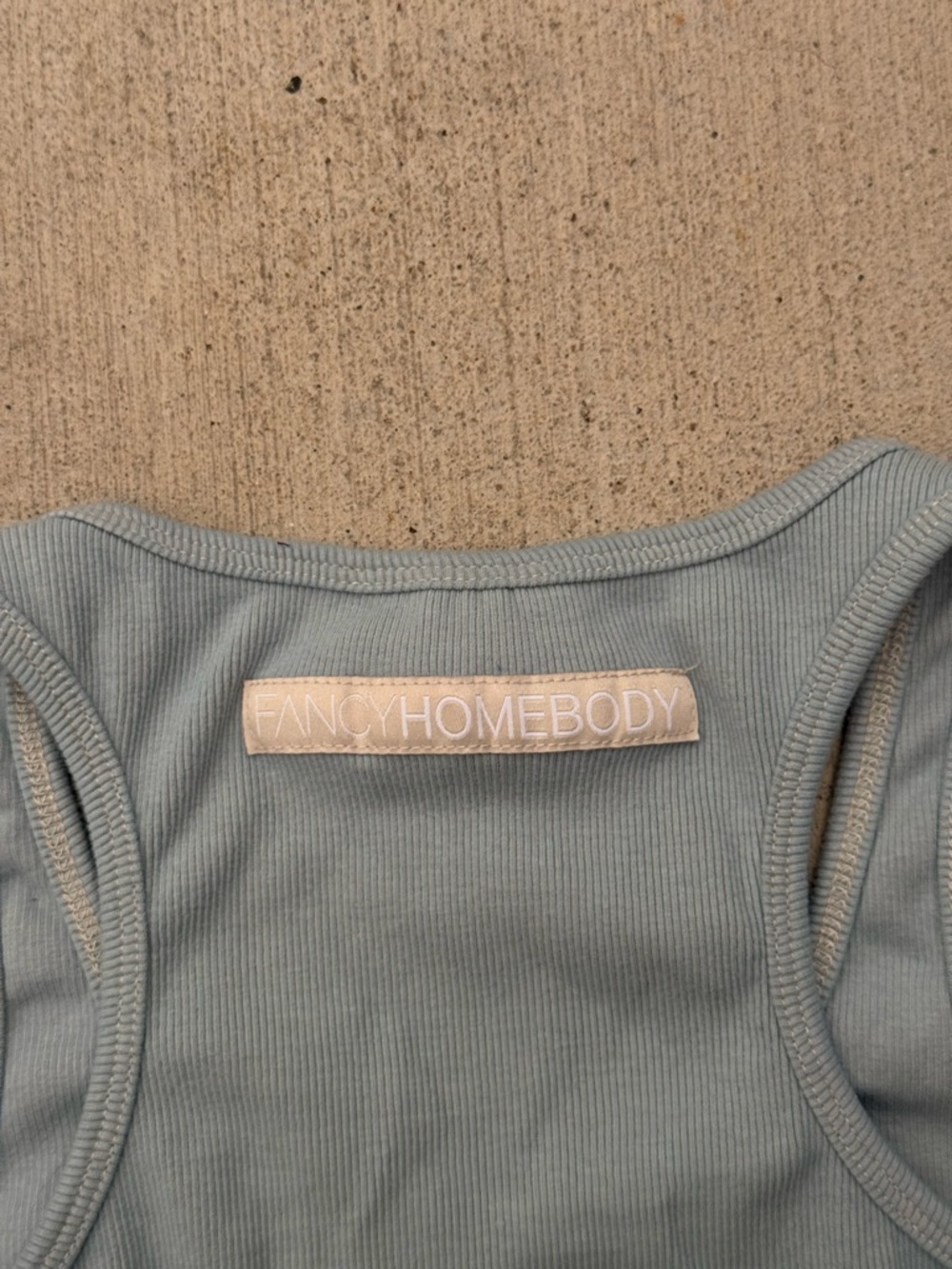 Vintage Y2K Ribbed Blue Tank Top